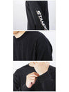 Logo long sleeve tshirt SLA M1883LT BLK - STAMPD - BALAAN 4