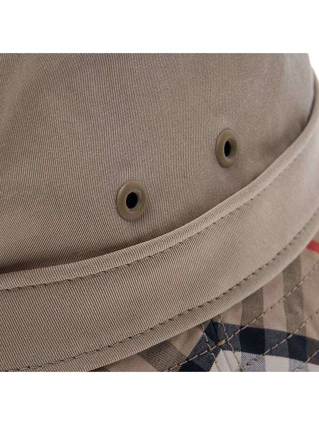 Check Pattern Bucket Hat Beige - BURBERRY - BALAAN 10