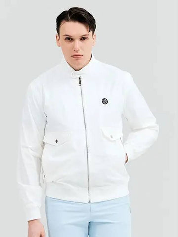 Golf Solid Blouson Jumper White - HENRY STUART - BALAAN 1