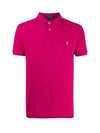 Men's Pony Slim Fit Short Sleeve Polo Shirt Pink - POLO RALPH LAUREN - BALAAN 2