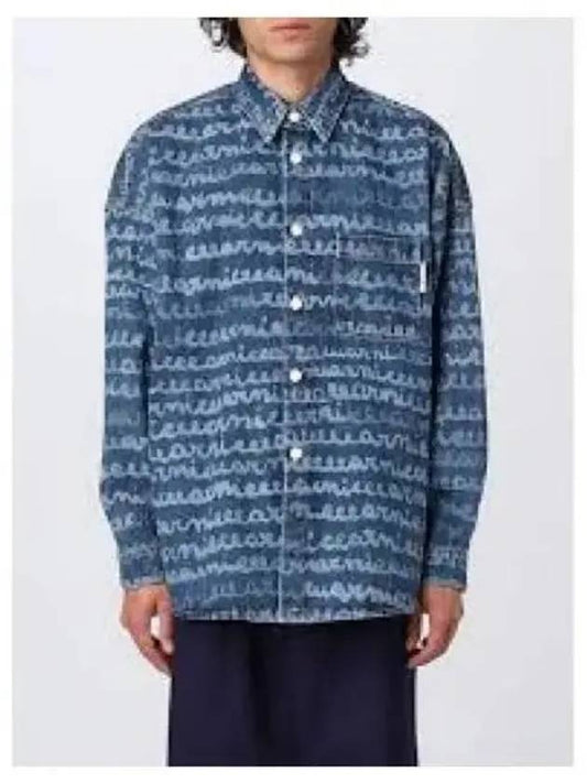 Pocket Denim Long Sleeve Shirt Blue - MARNI - BALAAN 2