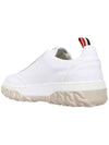 Frayed Canvas Cable Knit Sole Field Shoes White - THOM BROWNE - BALAAN 5