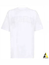 Lace Logo Cotton Oversized Short Sleeve T-Shirt White - BURBERRY - BALAAN 2