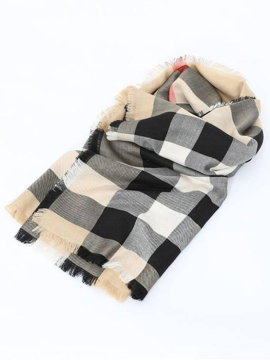 House Check cashmere blend scarf 8085839 - BURBERRY - BALAAN 2
