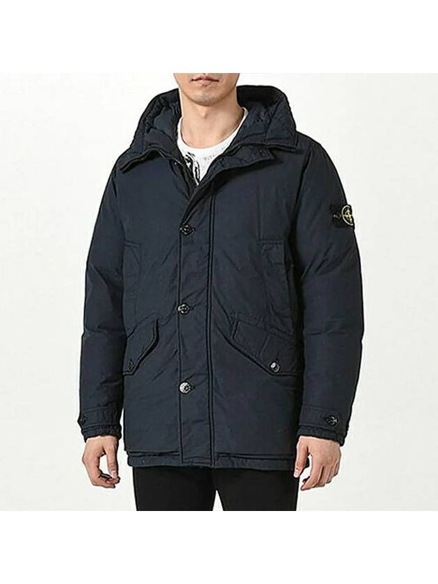 Naslan Light Watro Down Parka Navy - STONE ISLAND - BALAAN 4