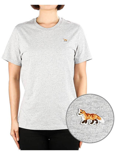 Baby Fox Patch Regular Short Sleeve T-Shirt Grey - MAISON KITSUNE - BALAAN 2