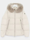 Laichefer Patch Logo Hooded Fur Padded Women s Jacket 1A00174 54AQE 051 LAICHEFUR - MONCLER - BALAAN 3