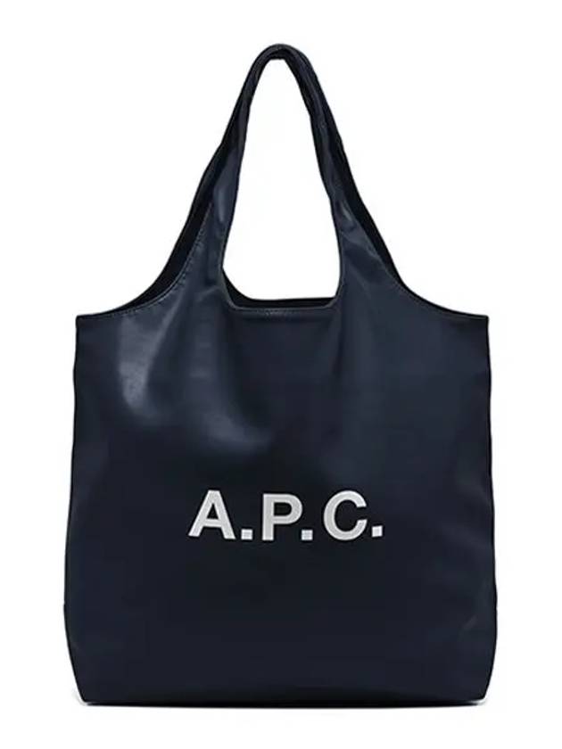 Ninon logo print tote bag navy - A.P.C. - BALAAN 5