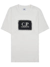 30/1 Jersey Label Style Logo Short Sleeve T-Shirt White - CP COMPANY - BALAAN 10