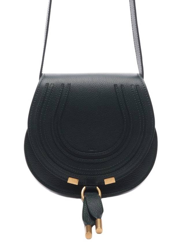 Marcie Saddle Small Grained Leather Cross Bag Dark Green - CHLOE - BALAAN 2