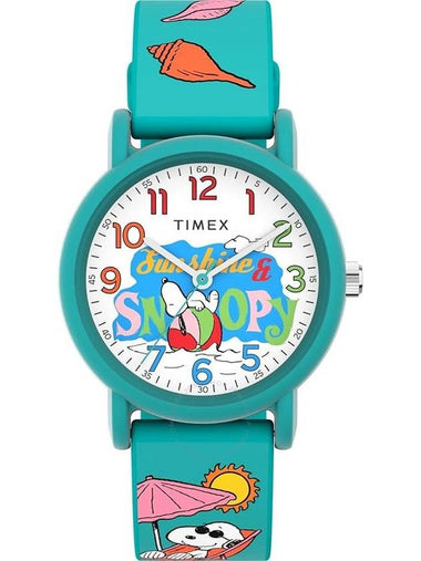 Timex x Peanuts Just Beachy Quartz White Dial Unisex Watch TW2V78500JT - TIMEX - BALAAN 1