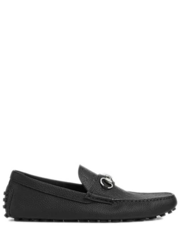 Men's Driver Horsebit GG Embossed Loafer Black - GUCCI - BALAAN 2