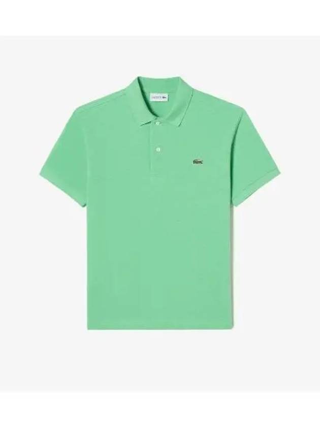 Men s French Regular Fit Basic Short Sleeve Polo Apple Green - LACOSTE - BALAAN 1