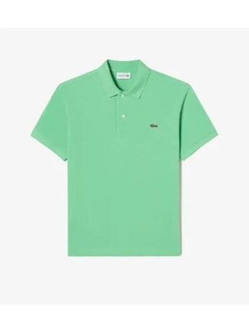 Men s French Regular Fit Basic Short Sleeve Polo Apple Green - LACOSTE - BALAAN 1