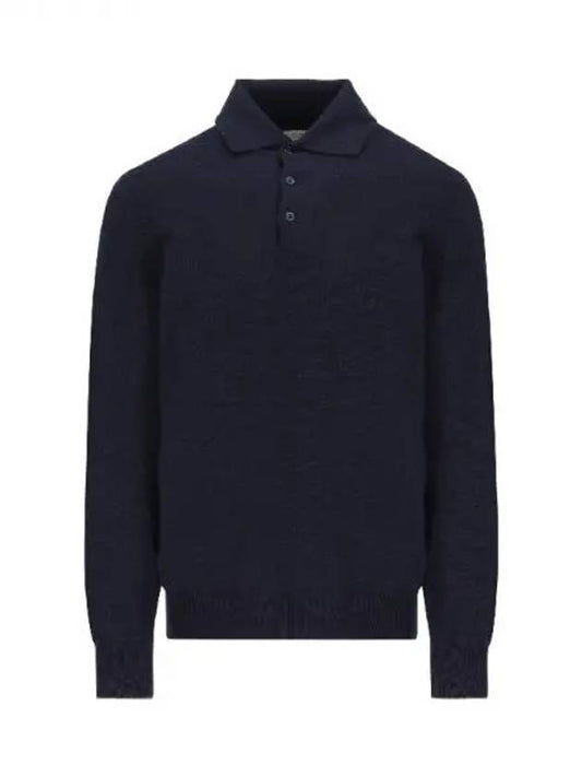 Cashmere long-sleeve polo shirt - BRUNELLO CUCINELLI - BALAAN 1