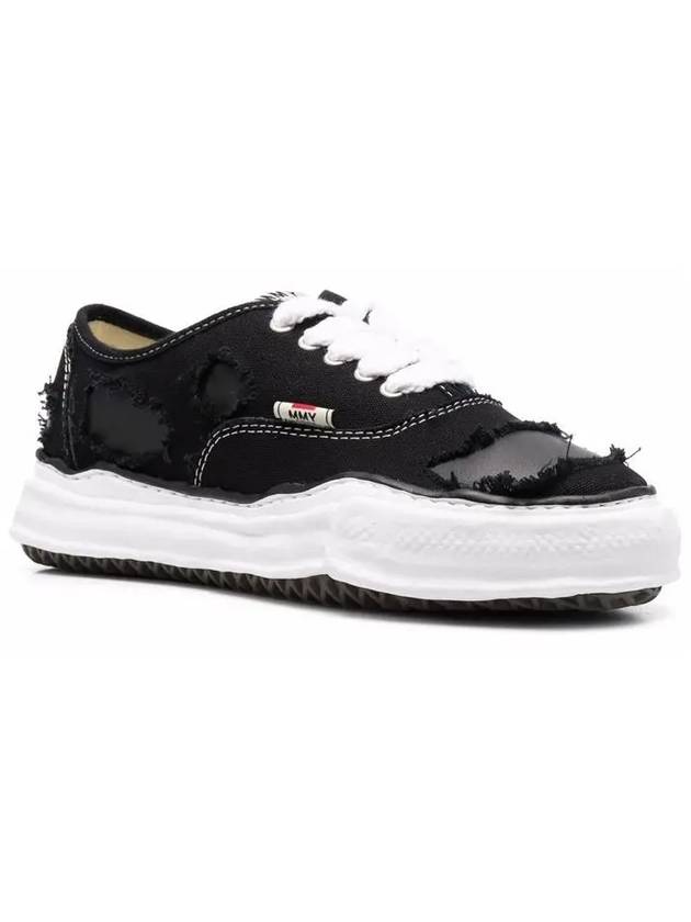 Baker OG Sole Broken Low Top Sneakers Black - MAISON MIHARA YASUHIRO - BALAAN 2