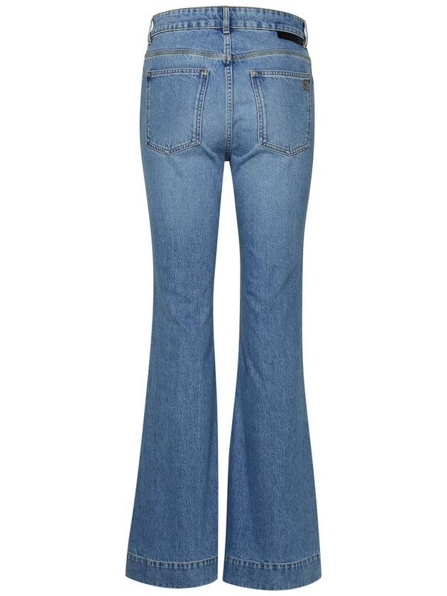 Denim Straight Pants 6D0181 3SPH564599 Blue - STELLA MCCARTNEY - BALAAN 4