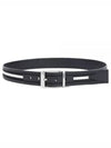 Shippy two tone buckle leather belt black - BALLY - BALAAN 2