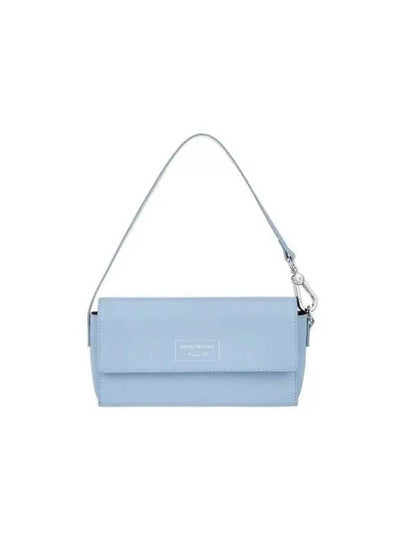 Women s Square Logo Flap Mini Bag Blue 271500 - EMPORIO ARMANI - BALAAN 1