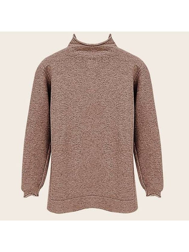 Tulip Wool Half Neck Knit Turtleneck Brown - ARIFF - BALAAN 1