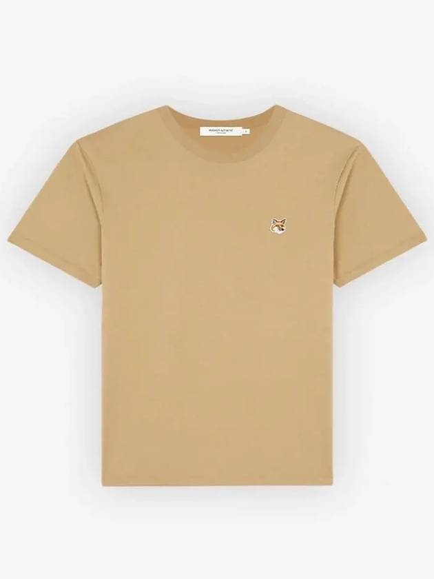 Fox Head Patch Classic Short Sleeve T-Shirt Beige - MAISON KITSUNE - BALAAN 2