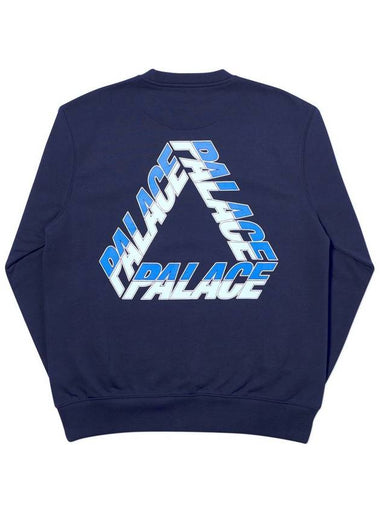 Split P3 Crew Neck Navy SPLIT P3 CREW navy - PALACE - BALAAN 1