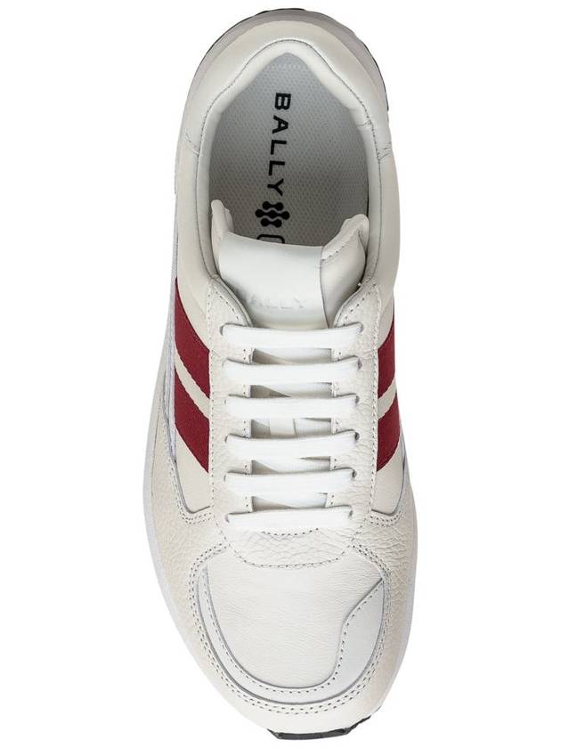 Flick Ribbon Low Top Sneakers White - BALLY - BALAAN 5