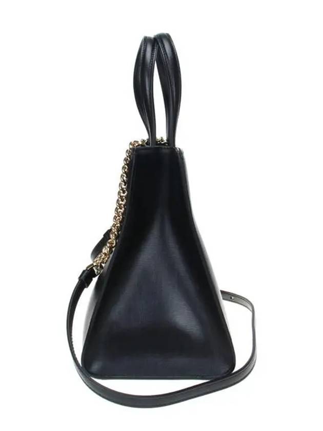 Vara Bow Top Handle Tote Bag Black - SALVATORE FERRAGAMO - BALAAN 4