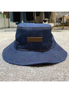 Logo Patch Denim Bucket Hat Indigo Blue - ACNE STUDIOS - BALAAN 3