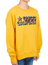 Sequined Cotton Jersey Sweatshirt Yellow - GUCCI - BALAAN 4