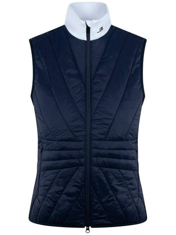 Women's Holma Quilt Hybrid Vest Navy - J.LINDEBERG - BALAAN 1