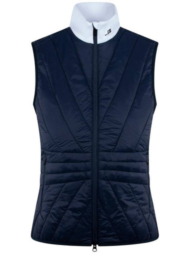 Women's Holma Quilt Hybrid Vest Navy - J.LINDEBERG - BALAAN 1