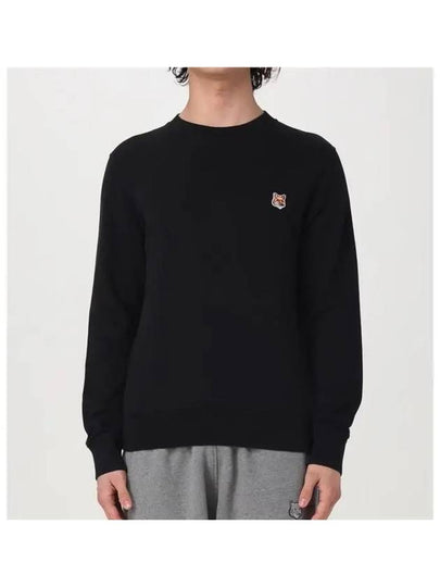 Fox Head Patch Regular Sweatshirt Black - MAISON KITSUNE - BALAAN 2