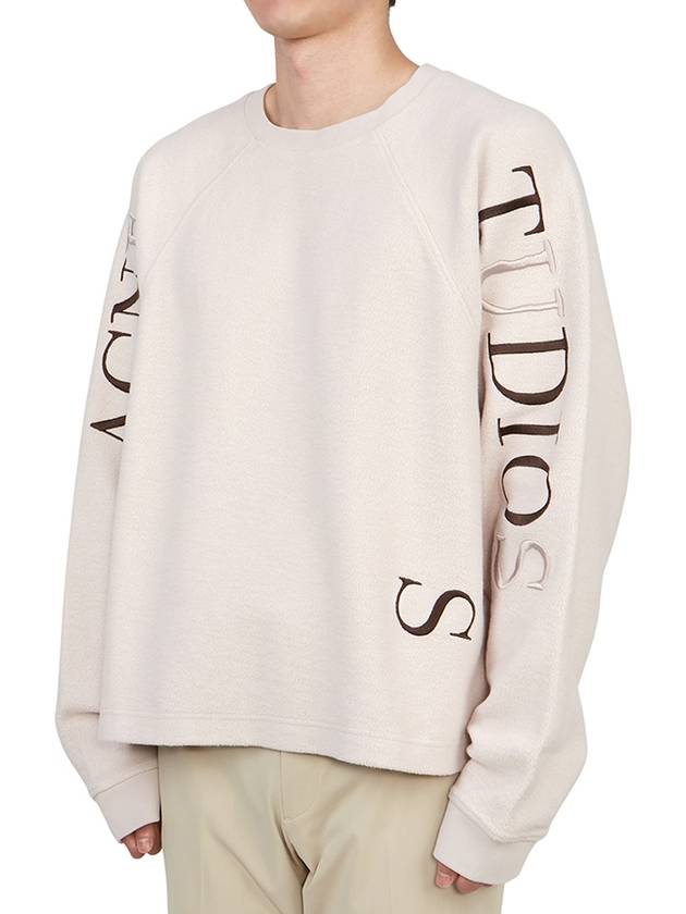 Embroidered Logo Oversized Fit Sweatshirt Pale Lilac - ACNE STUDIOS - BALAAN 3