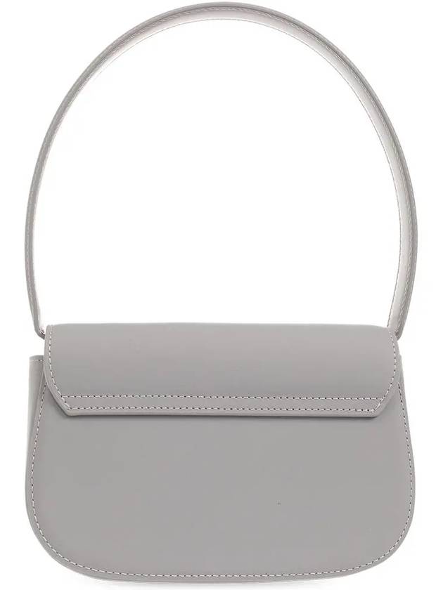 1DR Iconic Matte Leather Shoulder Bag Grey - DIESEL - BALAAN 4