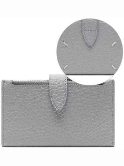 Iconic Stitch Leather Card Wallet Grey - MAISON MARGIELA - BALAAN 2