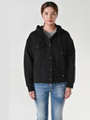 Dunes Trucker Hooded Jacket Black - MOOSE KNUCKLES - BALAAN 3