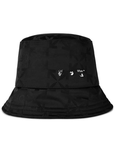 Monogram Logo Regular Bucket Hat - OFF WHITE - BALAAN 1