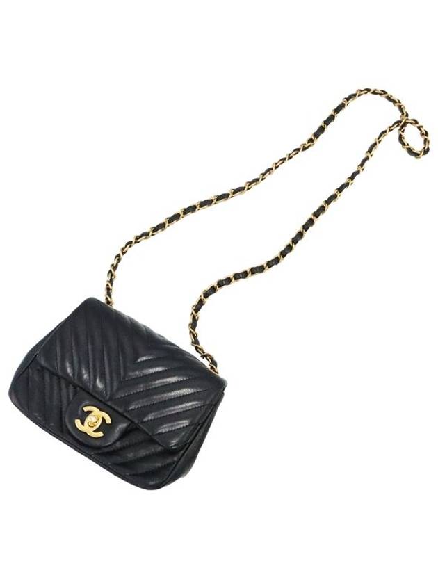 Women s Cross Bag Black Chanel A35200 Gold COCO Logo Lambskin Classic Chevron Petit Sac Mini Flap Chain Shoulder - CHANEL - BALAAN 6