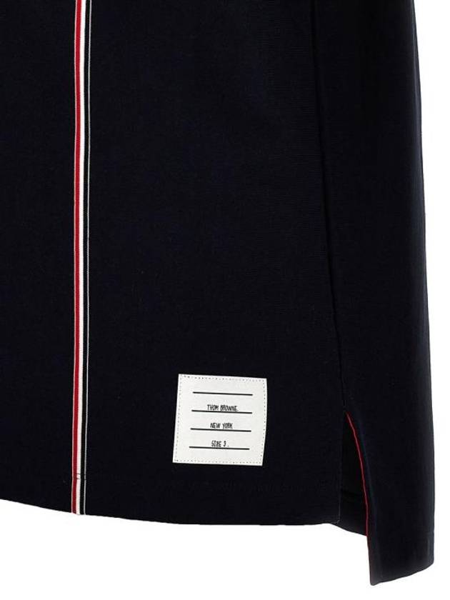 RWB Stripe Polo Shirt Navy - THOM BROWNE - BALAAN 5