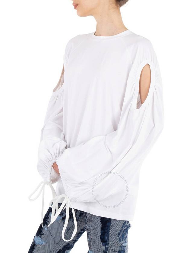 cut-out oversized long-sleeved T-shirt - BURBERRY - BALAAN 4