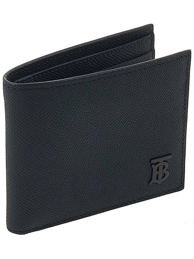 TB Monogram Granny Leather Halfwallet Black - BURBERRY - BALAAN 3