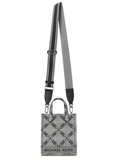 Gigi Extra Small Jacquard Tote Bag Grey - MICHAEL KORS - BALAAN 8