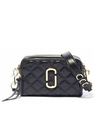 Soft Shot 21 Quilted Cross Bag Black - MARC JACOBS - BALAAN.