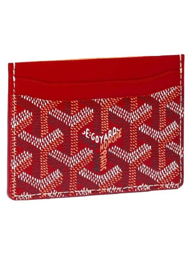 Saint Sulpice Card Wallet Red - GOYARD - BALAAN 1