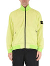 Cotton Nylon Ripstop Bomber Jacket Lemon - STONE ISLAND - BALAAN 3