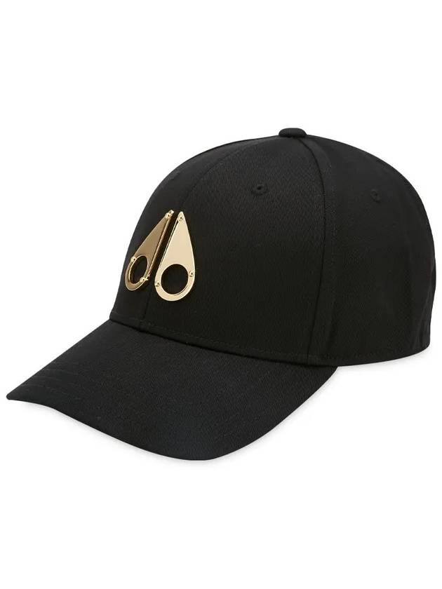 Metal Logo Icon Gold Ball Cap Black - MOOSE KNUCKLES - BALAAN 2