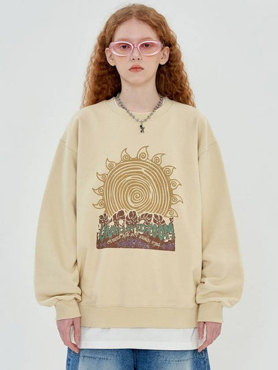 Golden West Sweatshirt Cream - UNALLOYED - BALAAN 2