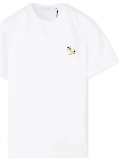 Fox Logo Patch Short Sleeve T-Shirt White - MAISON KITSUNE - BALAAN 2