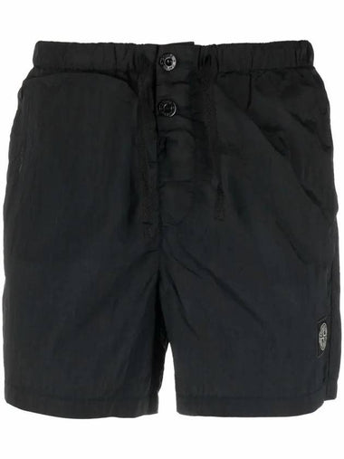 Men's Nylon Metal Swim Shorts Black - STONE ISLAND - BALAAN 1